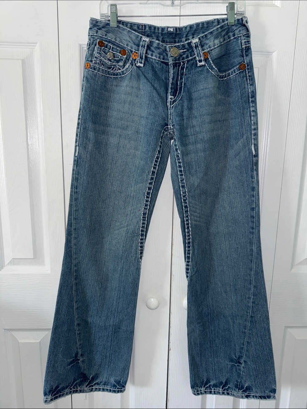 True Religion Joey Super T World Tour Jeans Size 31 Made in USA Y2K